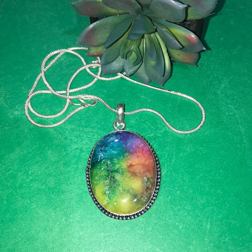 Rainbow 🌈 Quartz Necklace